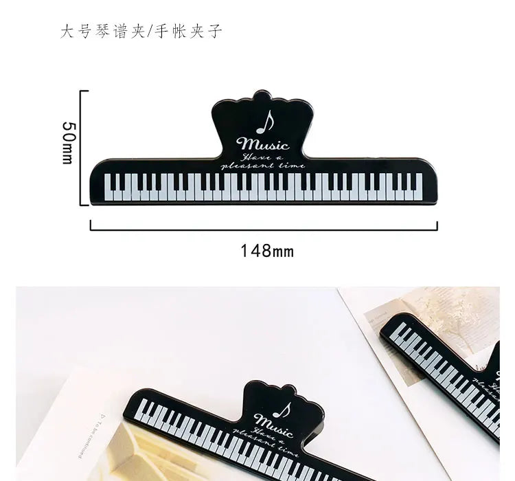 Portable Music Book Page Clips for Piano, Keyboard & Sheet Music
