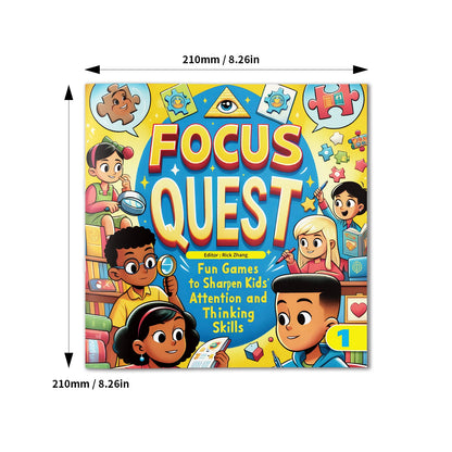 6 Books Set Focus Quest Activity Books for Kids