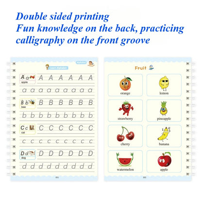 Kids Reusable Magic Practice Copybook with Disappearing Pen