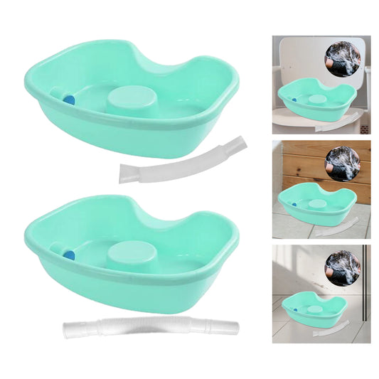 Mobile Hair Washing Basin with Drain Pipe