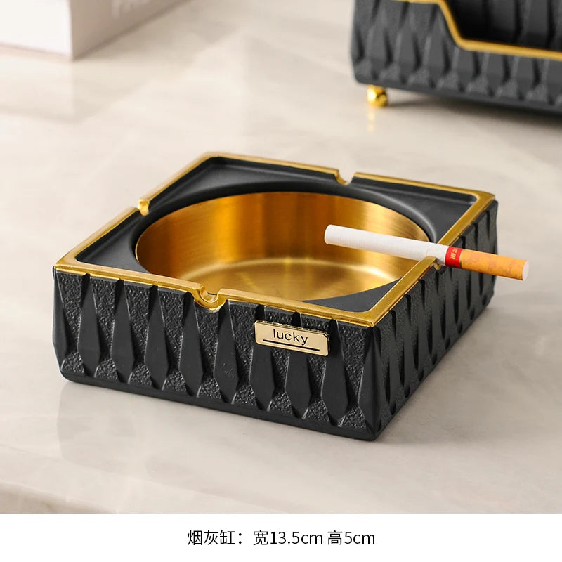 Luxury Resin Tissue Box Organizer