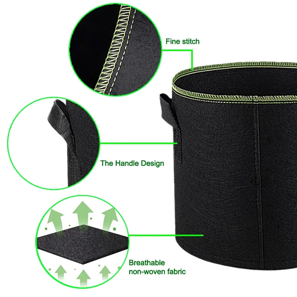 Reusable Fabric Grow Bag for Vegetables & Plants