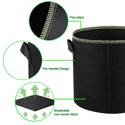 Reusable Fabric Grow Bag for Vegetables & Plants