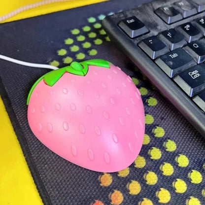 Pink Wired Gaming Mouse