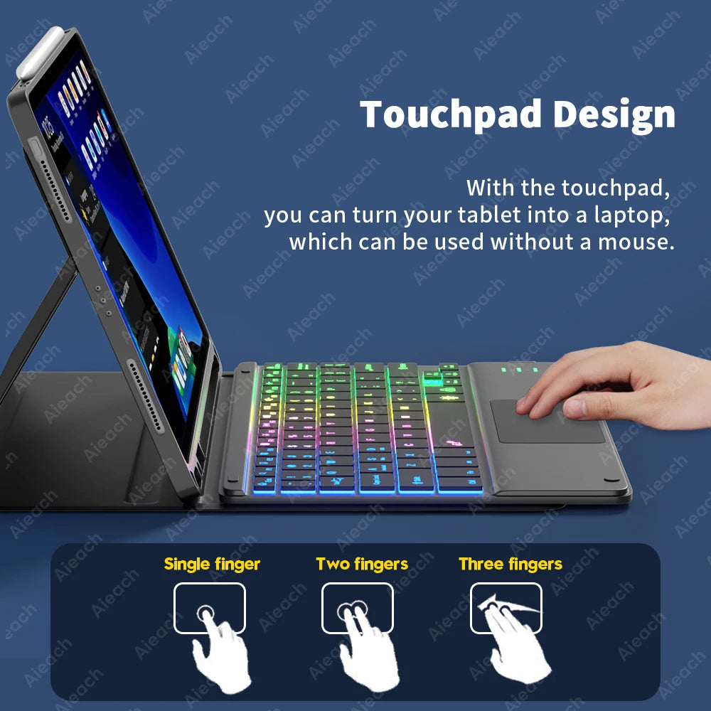 Wireless Bluetooth Keyboard with Touchpad