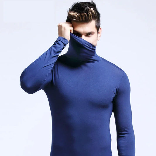 Men’s High-Neck Thermal Long Sleeve Shirt