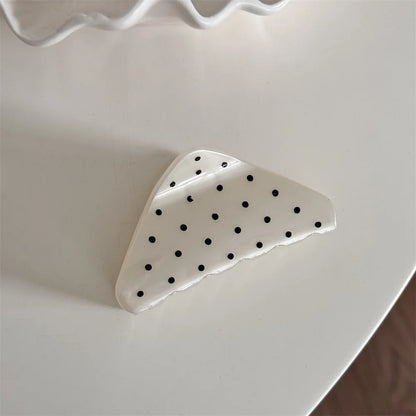 Large Black Wave Dot Hair Claw Clip