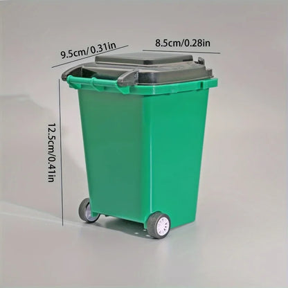 Mini Desktop Trash Bin Pen Holder
