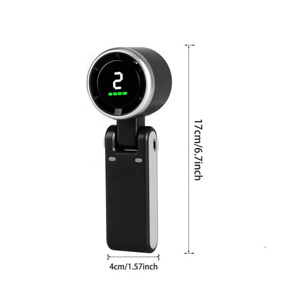 Portable 3-in-1 Turbo Handheld Fan with Digital Display