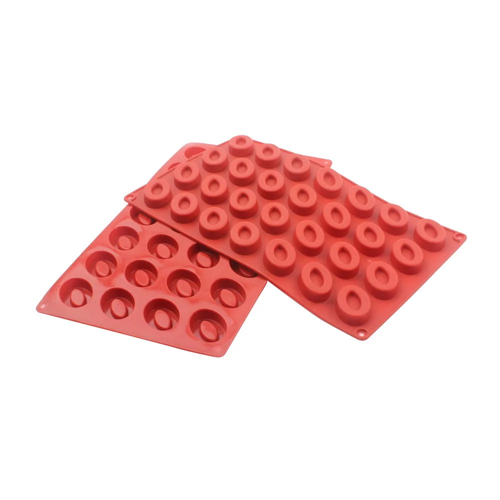 28 Hole Oval Silicone Cake Mold