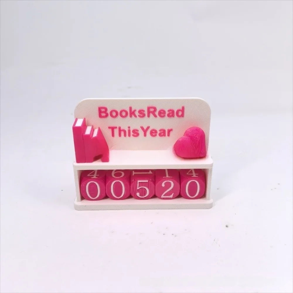 Bookshelf Decor Book Read This Year Counter