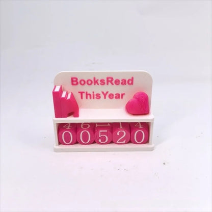 Bookshelf Decor Book Read This Year Counter