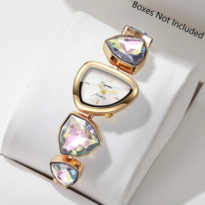 Rhinestone Bracelet Quartz Watch