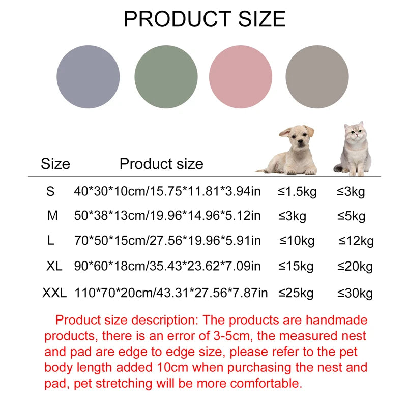 Orthopedic Sofa Pet Bed for Dogs & Cats