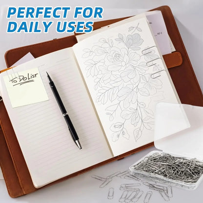 Pastel Metal Paper Clips Set
