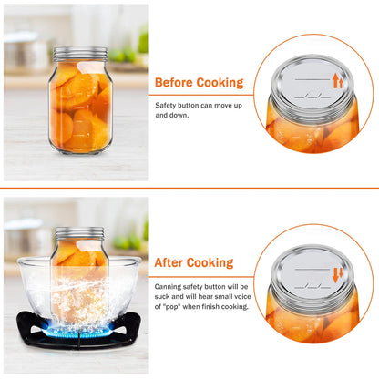 Tinplate Mason Jar Canning Lid Set
