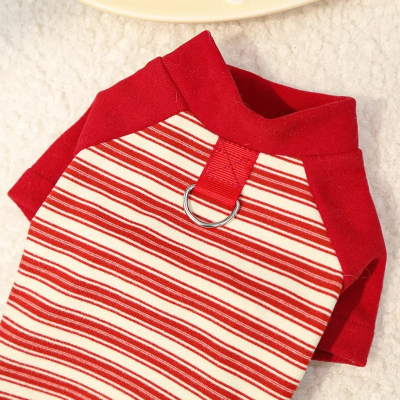 Striped Pet Pullover Shirt