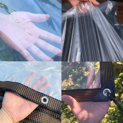 Heavy-Duty Clear Waterproof Tarpaulin