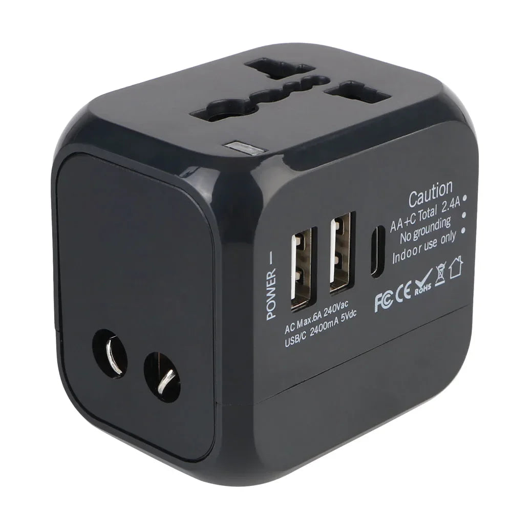 Universal Travel Adapter with USB & USB-C