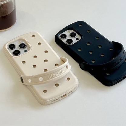 Crocs Charm Silicone Phone Case with Wrist Strap Holder