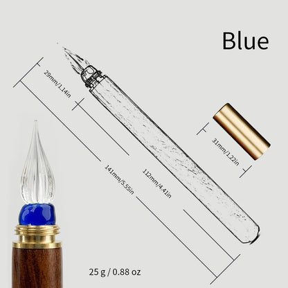 SeamiArt Wood Handle Glass Dip Pen