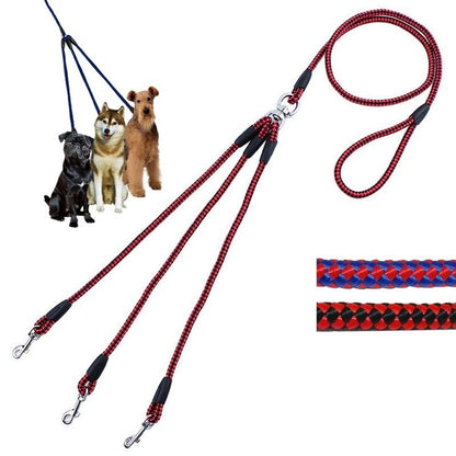 Adjustable 3-Way No-Tangle Dog Leash
