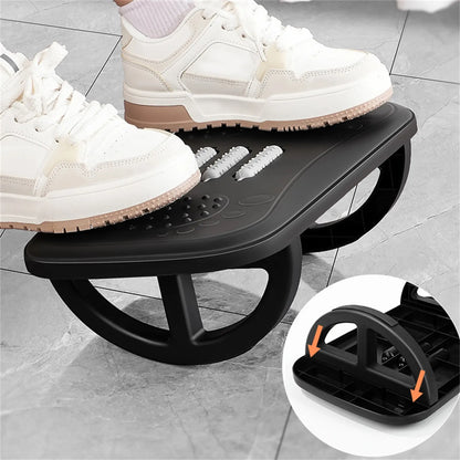Rocking Footrest with Foot Massage Rollers for Desk