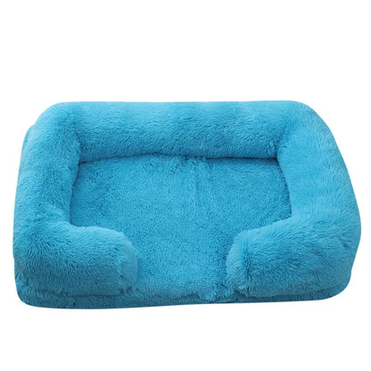 Plush Dog Bed with Removable Cover