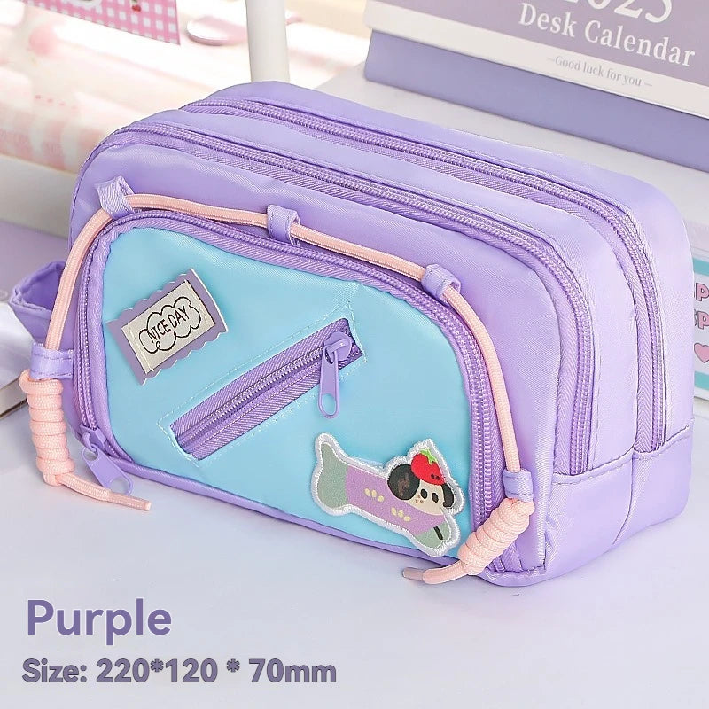 Dachshund Dog Large Capacity Pencil Case
