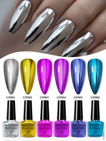 Mirror Metallic Nail Polish Set