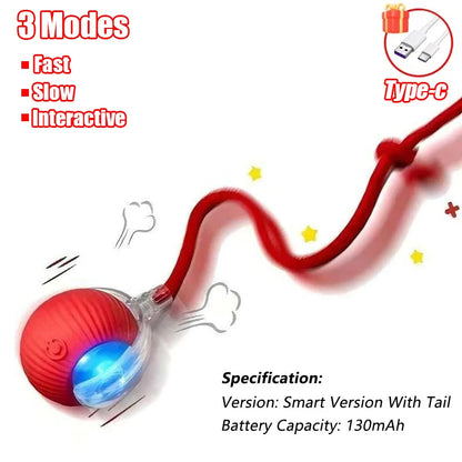 Rechargeable Automatic Rolling Ball Cat Toy