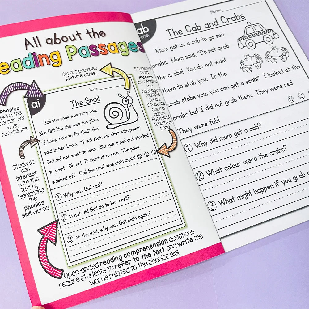 Reading Passages Comprehension Workbook