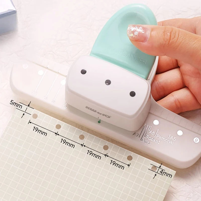 3-Hole Circular Paper Punch for DIY Planners & Notebooks