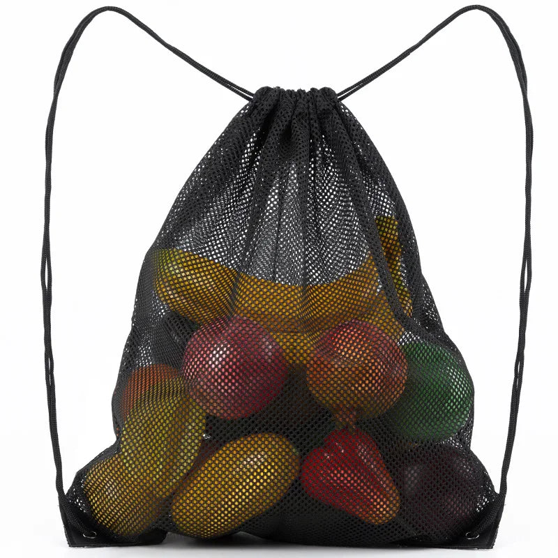 Heavy Duty Mesh Drawstring Sports Backpack