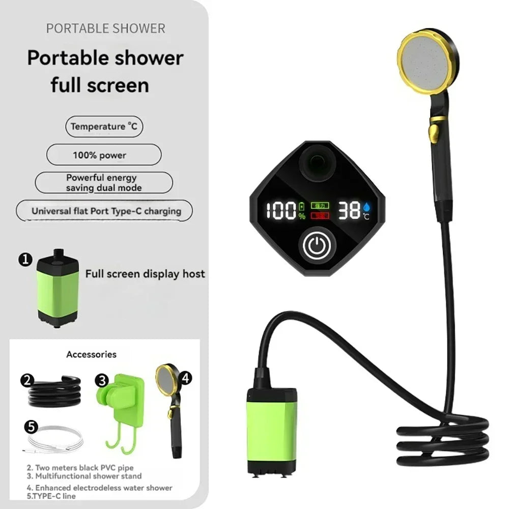 Rechargeable Portable Camping Shower