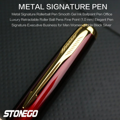 Elegant Chrome Signature Pen – 1.0mm Writing Point