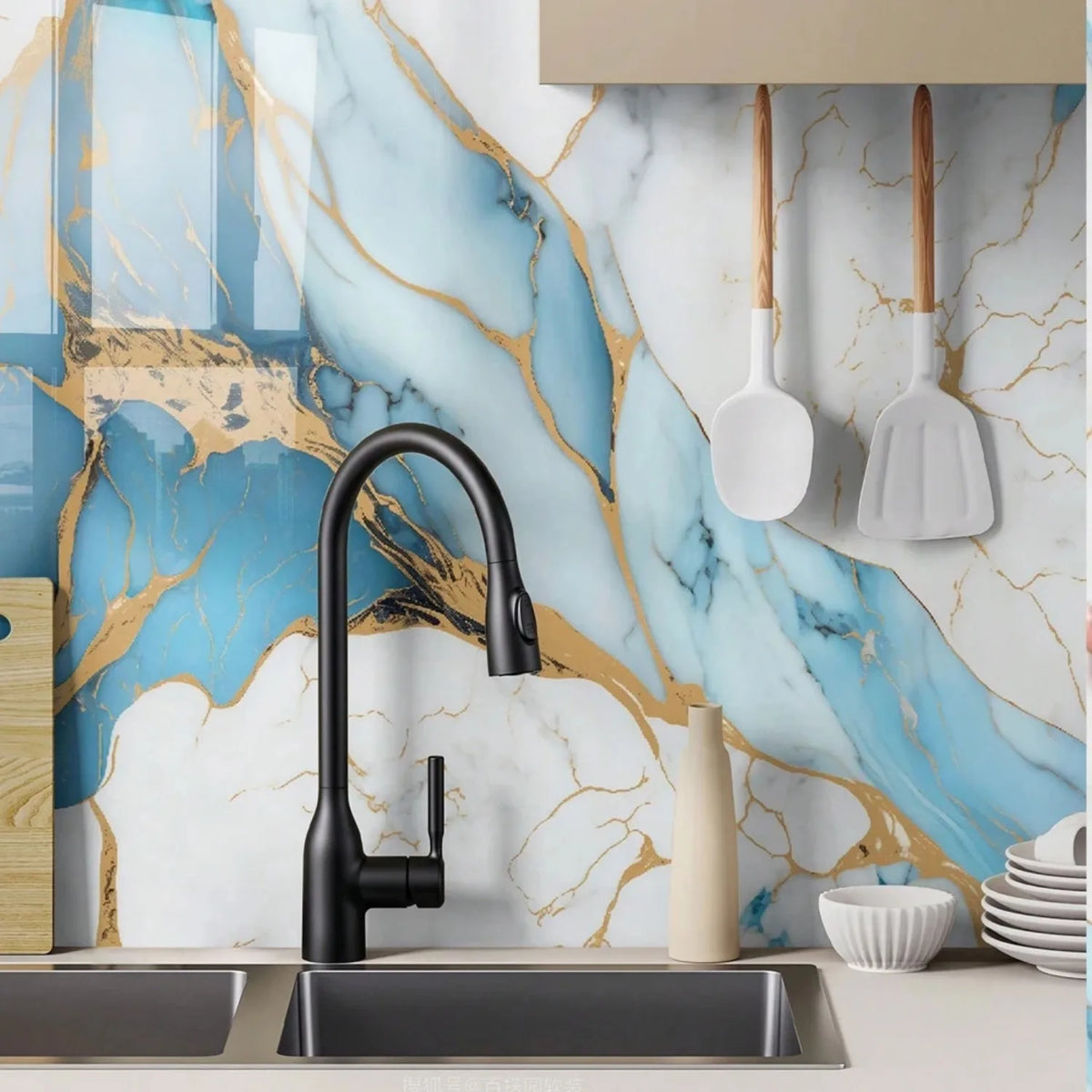 Marble Self-Adhesive Kitchen Renovation Film