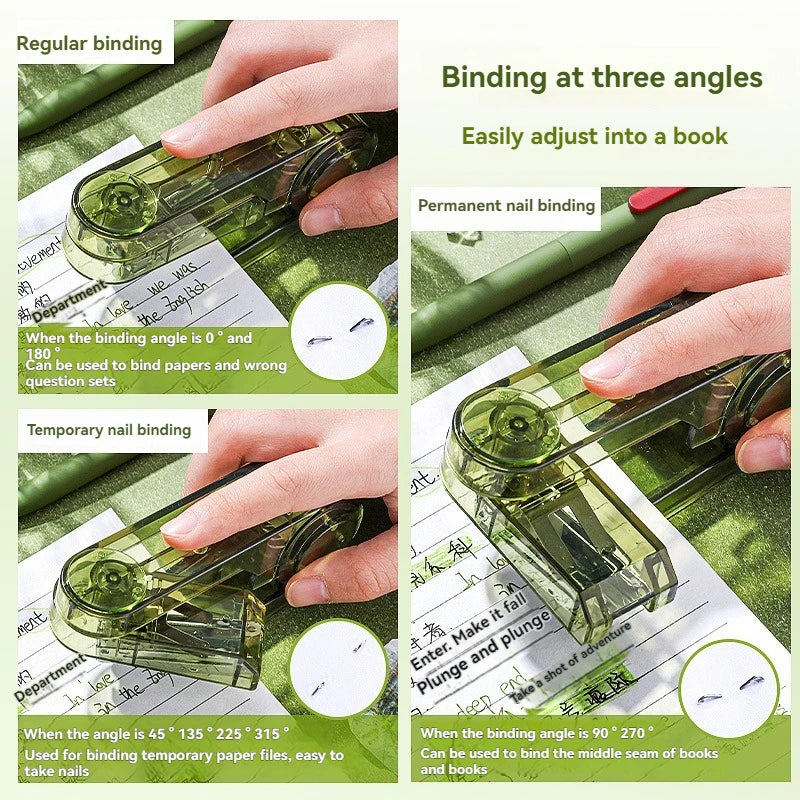 Transparent 360° Rotating Long Reach Stapler