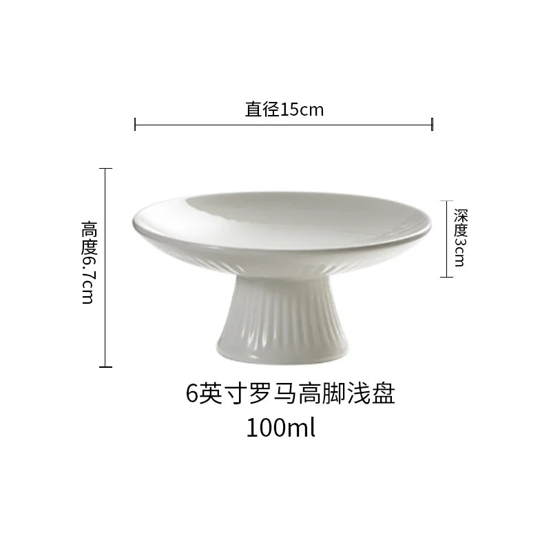 Ceramic Pedestal Serving Bowl