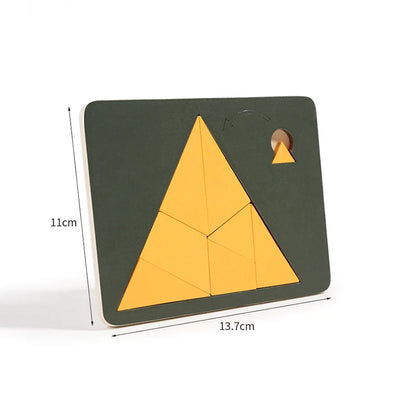 Wooden Geometric Puzzle Board