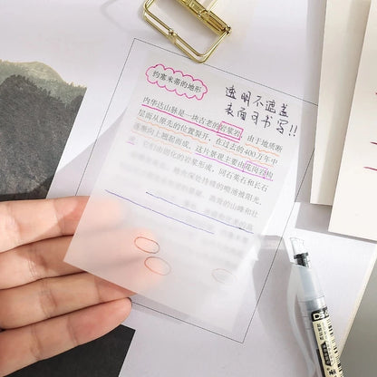 Transparent Waterproof Sticky Notes