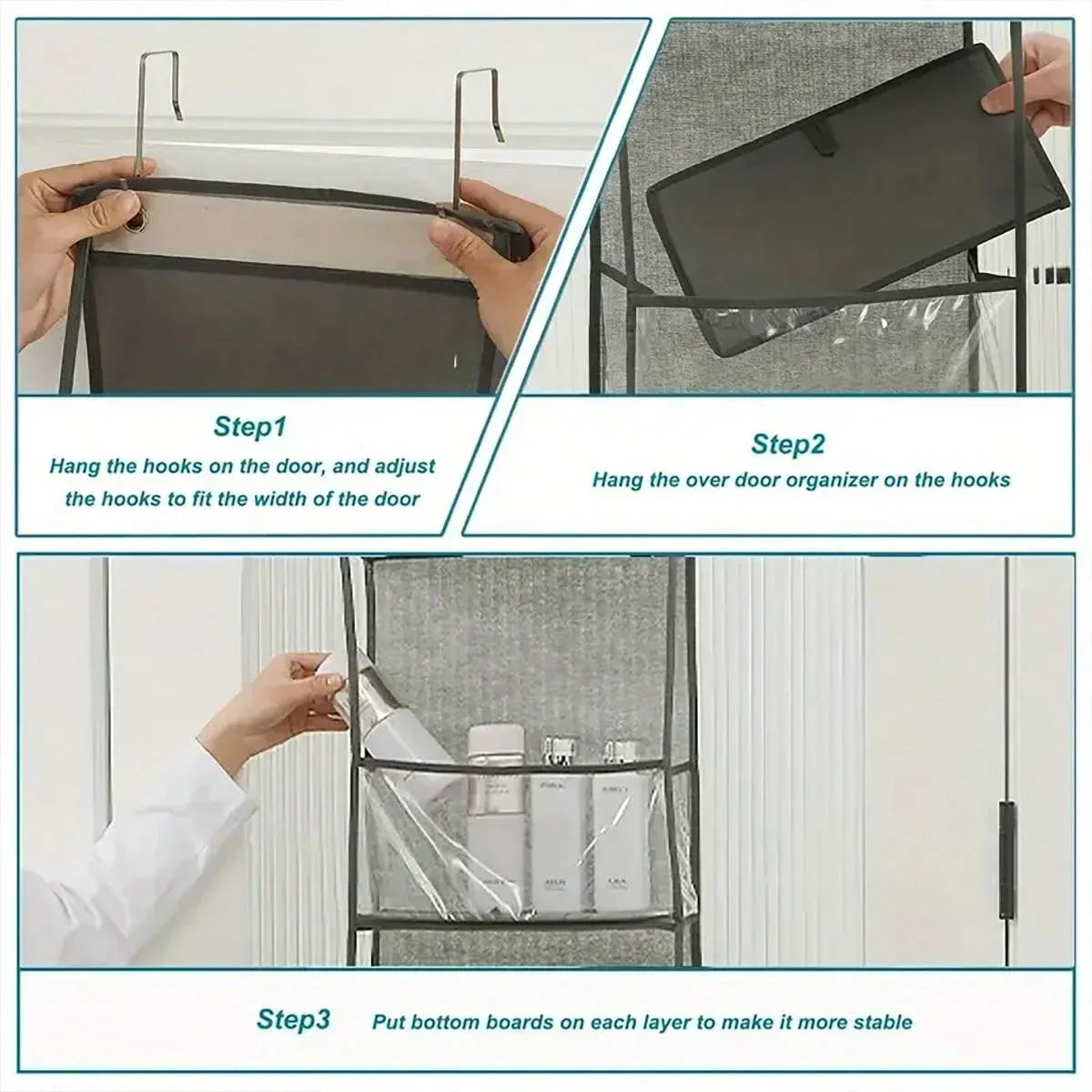 4/6-Tier Hanging Fabric Storage Organiser
