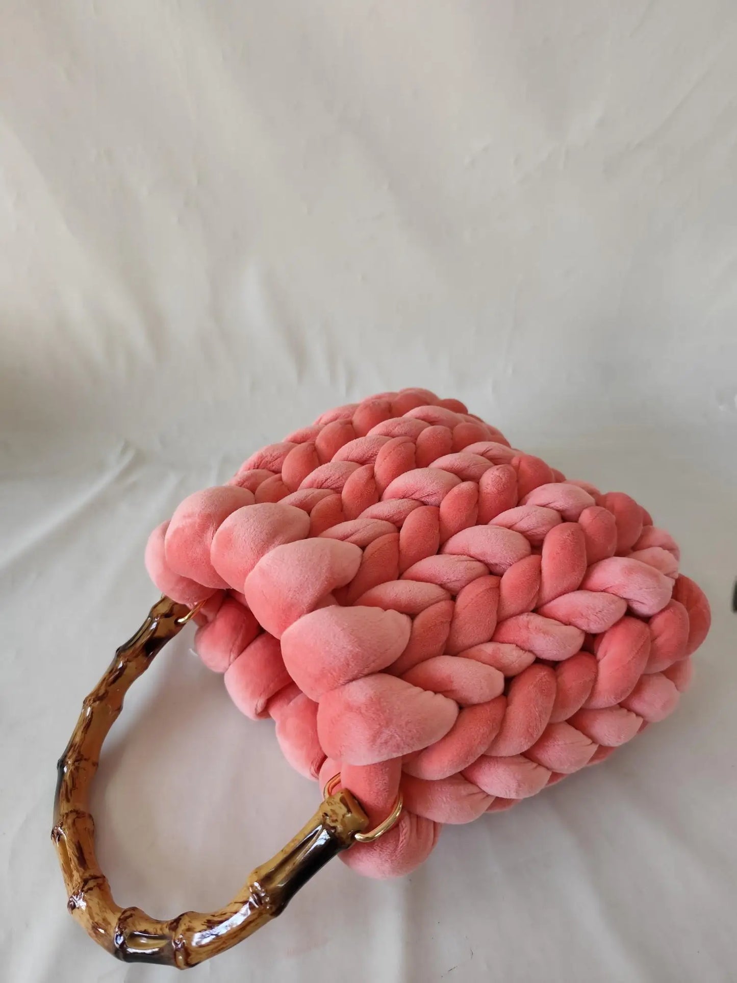 Chunky Knit Bucket Handbag
