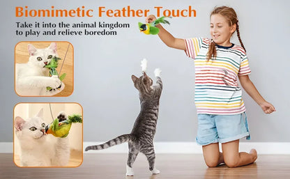 Interactive Chirping Bird Cat Toy