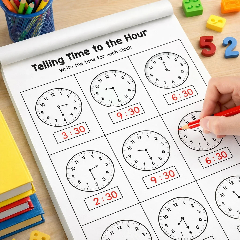 Kids Time Concept Practice Workbook