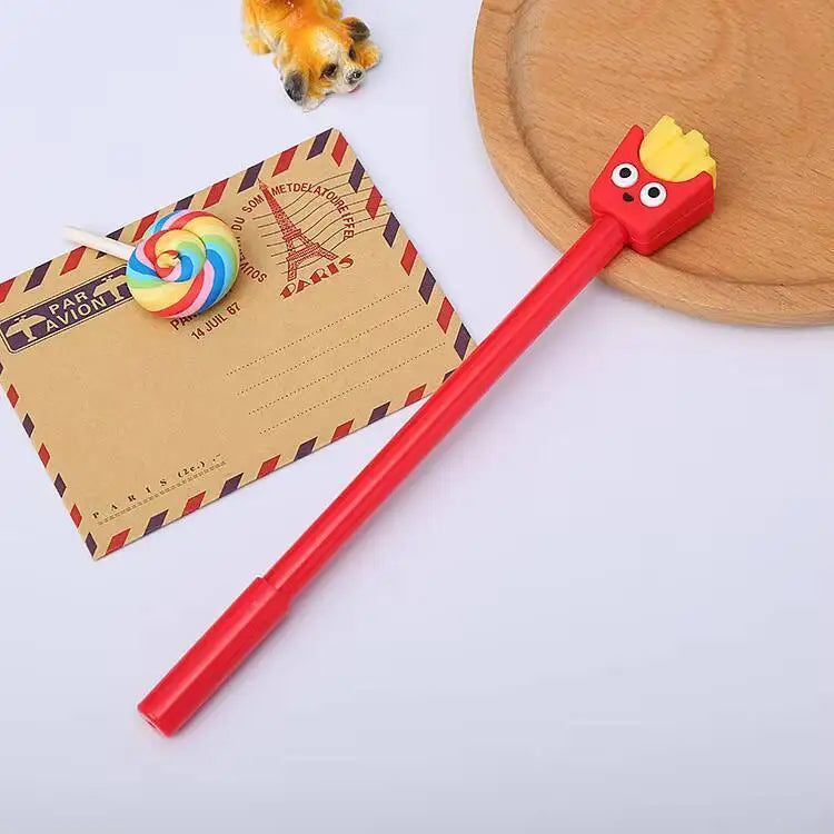 4PCS Kawaii Fast Food Gel Pen Set