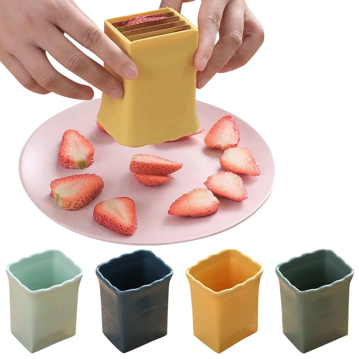 Stainless Steel Fruit & Egg Slicer Cup