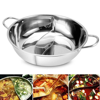 Stainless Steel Twin Divided Hot Pot