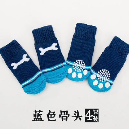 Warm Anti-Slip Knit Socks for Dogs