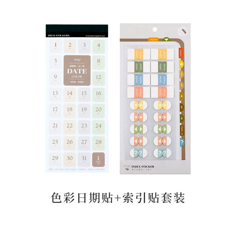 Four Seasons Perpetual Calendar Date Stickers